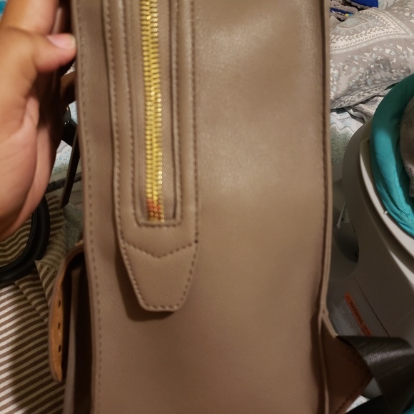 Taupe studded backpack - Picture 2 of 3